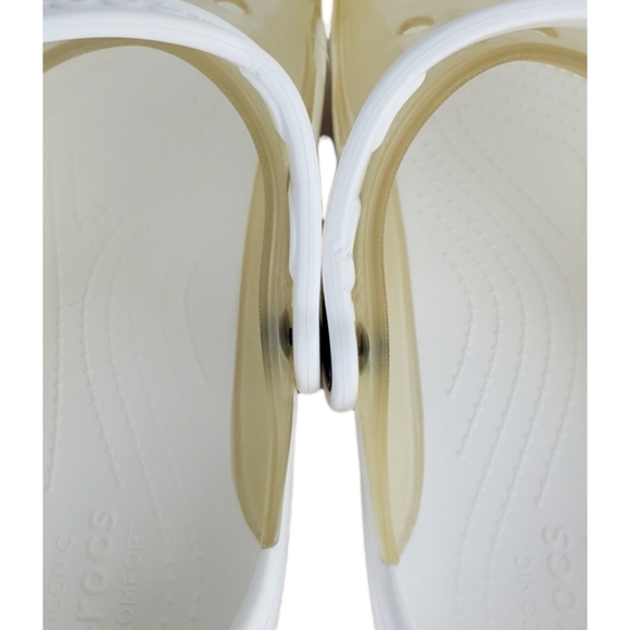 NWB Crocs unisex classic translucent clear slip on clogs white outdoor beach - Picture 13 of 13